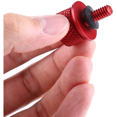 universelle rote Aluminium-Motorradsitzschraube für Soziussitz, 1/4" (6 mm) Gewinde
