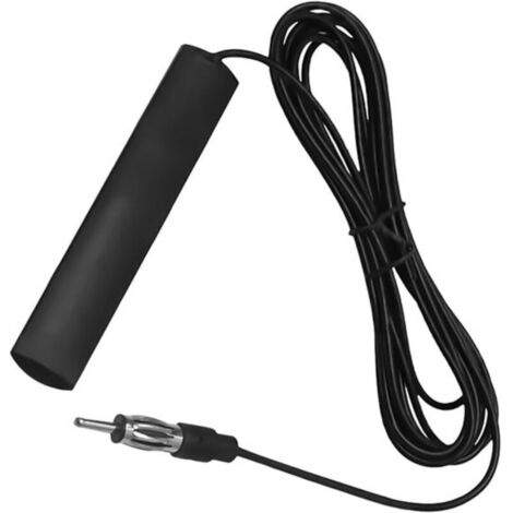Universelle, selbstklebende FM-Autoradioantenne für Pkw, Lkw und Jeeps kompatibel mit FM-Radios, HD-Verstärkern und Abspielgeräten DIN-Adapter im Lieferumfang enthalten Windschutzscheibenhalterung