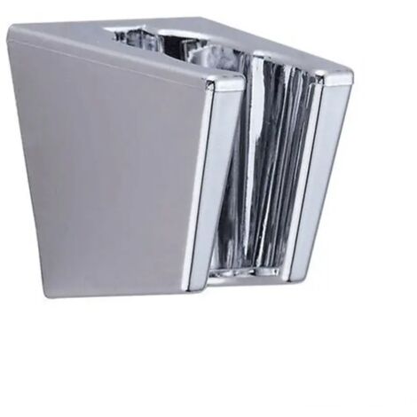 Universelle verstellbare Handbrausehalterung, Duschkopfhalterung, verchromte Wandhalterung, silber, stabil