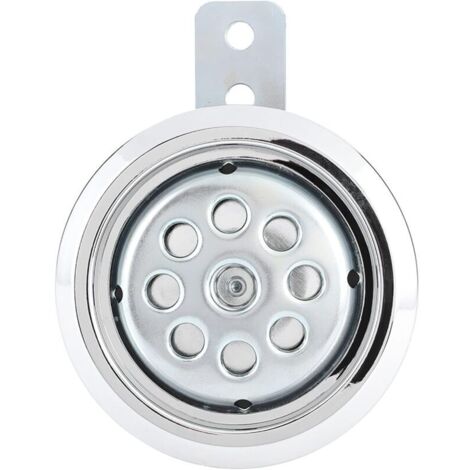 Universelle, wasserdichte Motorradhupe, 105 dB laut, 12 V, 85 mm, mit verchromter Wabenabdeckung