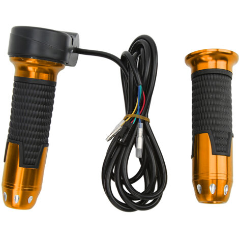 Universeller 12V-99V Gasgriff mit Knopf für Elektrofahrräder/Elektroroller – Gold