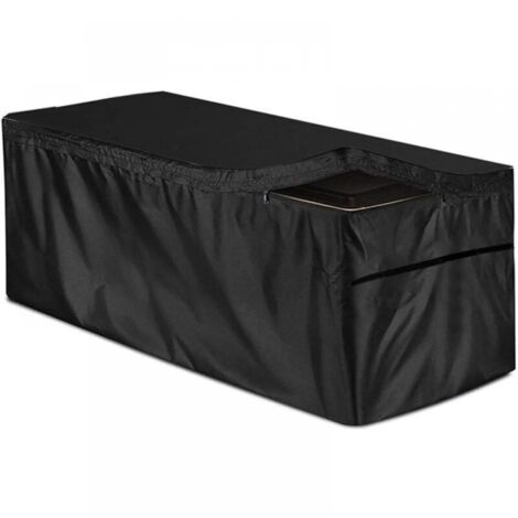 Universeller Deckel für Gartenboxen – 210D-Plane, wasserdichte und UV-beständige Abdeckung für Gartenmöbel