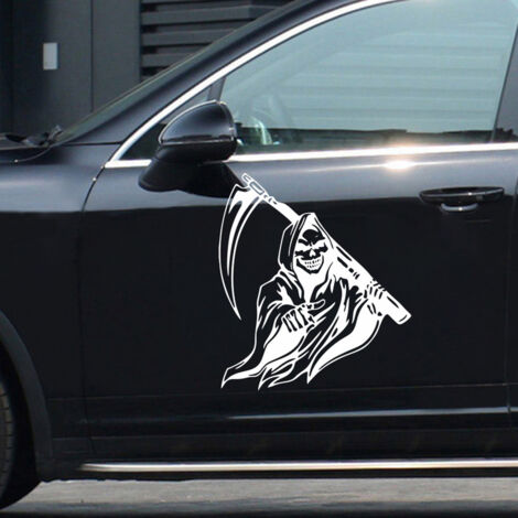 Universeller dekorativer Autoaufkleber mit Sensenmann-Motiv für Fahrzeuge