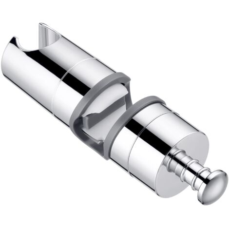 Universeller Duschkopfhalter, Gleitstange, 20–25 mm, verstellbarer Duschhalter für Handbrause oder Duschkopf für Badezimmer, 360° drehbar, hochwertiger ABS-Kunststoff, verchromt