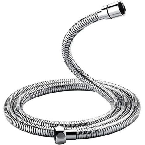 Universeller Duschschlauch (G1/2 Zoll, 2 m), verdreh- und knickfest, Edelstahl/Chrom