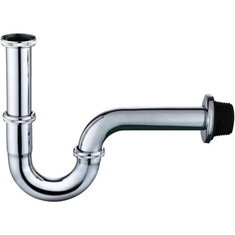 Universeller Edelstahl-Siphon für Küchen- und Badezimmerspülen, geruchsdicht mit Hochleistungsdichtung