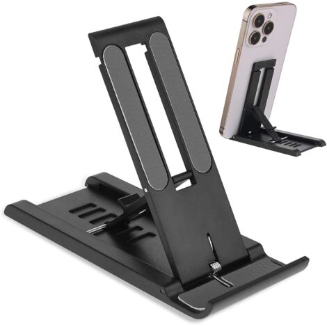 Universeller, faltbarer Handyhalter für Bildschirme von vier bis dreizehn Zoll, verstellbares Tisch- und Schreibtischzubehör