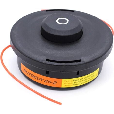 MEMKEY Universeller Freischneiderkopf, Rasentrimmer-Kopffaden für Stihl AutoCut 25-2, M10 x 1,25 LHF Mähkopf 2,4 mm rund für STIHL FS80 FS81 FS85 FS86 FS87 FS100 FS106 FS108 Freischneider