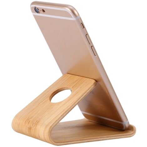 Universeller Handyhalter aus Bambus – kompatibel mit iPhone, Samsung, Xiaomi, Huawei
