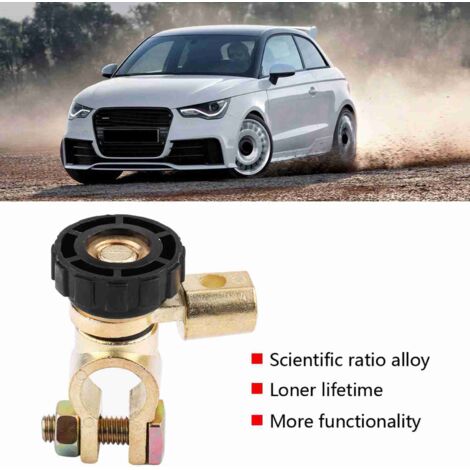 Universeller Kfz-Batterieschutzschalter mit schwarzem Anschluss und 15-A-Bypass-Sicherung