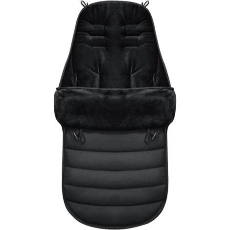 Universeller Kinderwagen-Fußsack, Baby-Kinderwagen-Fußsack von Bebe Confort, Kinderwagen-Fußsack mit Reißverschlüssen, fleecegefütterter Fußsack für Kinderwagen, waschbar und abnehmbar