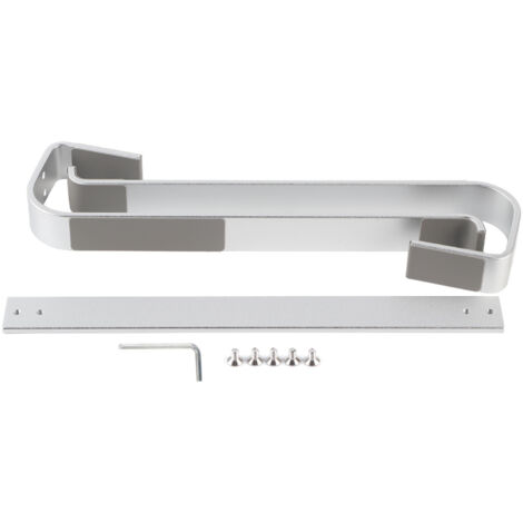 Universeller Laptopständer aus Aluminiumlegierung, ergonomisches Design für optimale Wärmeableitung, silberne Ablage.