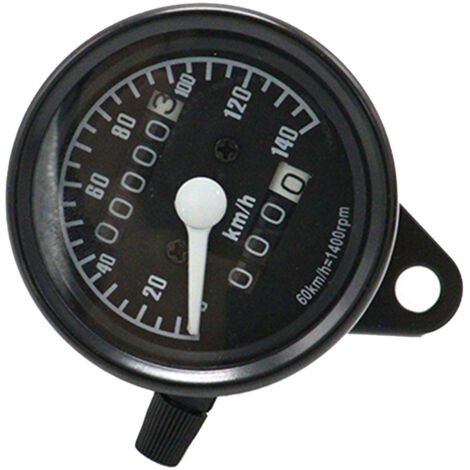 Universeller Motorrad-Tachometer 12V 0 bis 140 km/h Retro-Tachometer-Umbauzubehör.