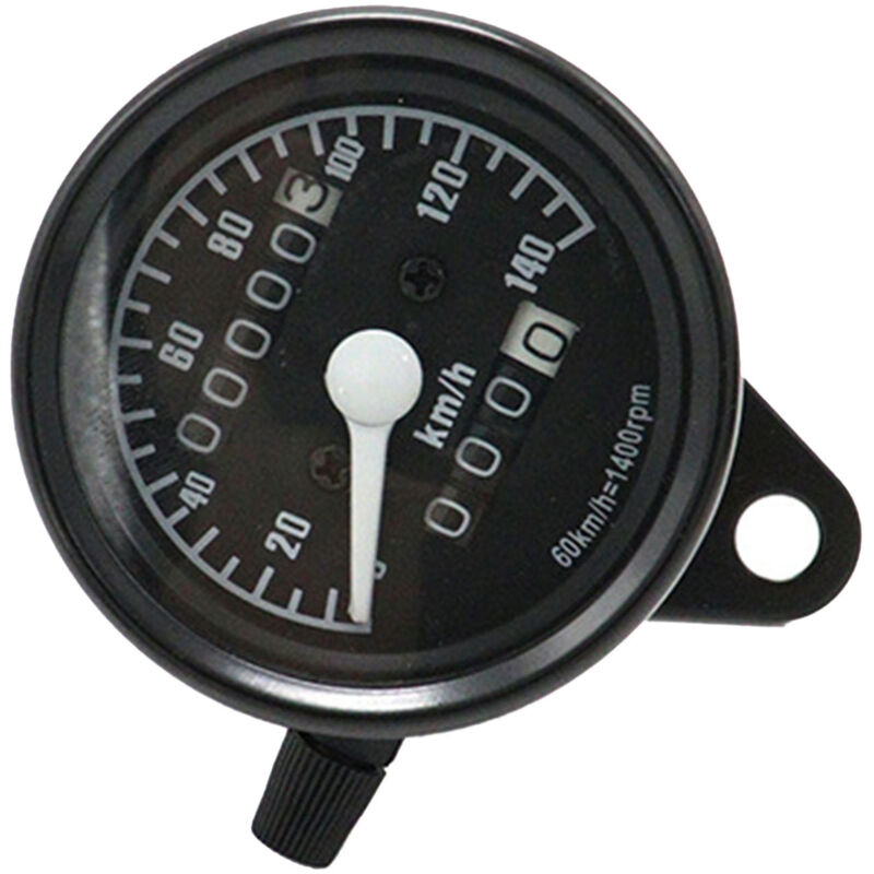 Image of Universeller Motorrad-Tachometer 12V 0 bis 140 km/h Retro-Tachometer-Umbauzubehör.