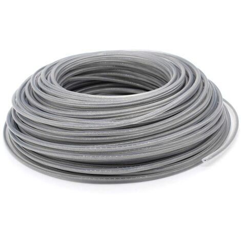 Universeller Rasentrimmerfaden, 3,0 mm Stahl-Trimmerfaden, robuster Freischneider-Stahldraht für Bump-Head-Gartenrasenmäher