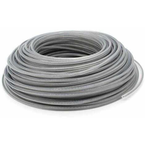 Universeller Rasentrimmerfaden, 3,0 mm Stahl-Trimmerfaden, robuster Freischneider-Stahldraht für Bump-Head-Gartenrasenmäher  FLITI