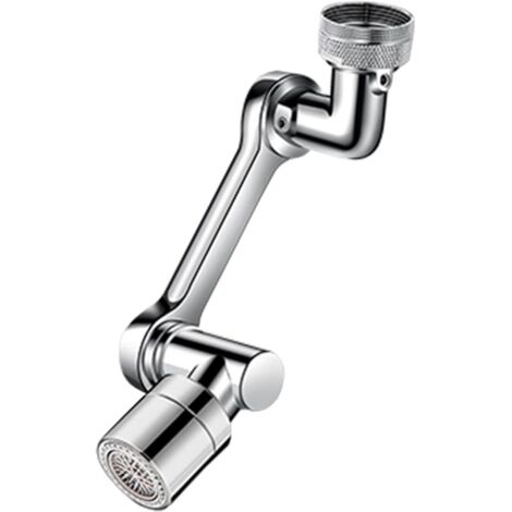Universeller Roboterarm aus Edelstahl 304 für Wasserhähne/Armaturen/Spülbecken, multifunktionaler, drehbarer Spritzschutzadapter