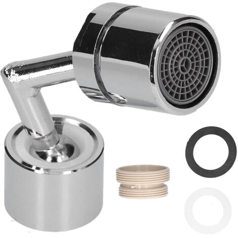 Universeller, um 720° drehbarer Sprühkopf mit Filter, 22-mm-Innengewinde, silberfarben, für private Küchen und Restaurants