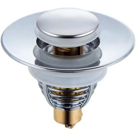 Universeller Waschbeckenabfluss, Pull-Typ-Abfluss, beschleunigt den Abfluss ohne Verstopfung, für Badewanne, Küche, Waschbecken (Abflussloch 32–40 mm)
