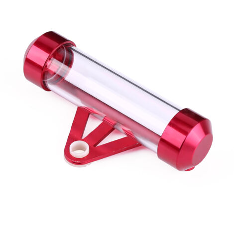 Universeller, wasserdichter Motorrad-Dokumentenhalter, zylindrischer Halter für Zulassungsplakette und Papiere, rote Farbe.