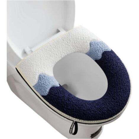 Universeller WC-Sitzbezug mit Reißverschluss, waschbarer Bezug für U-förmige Sitze, für täglichen Komfort und Hygiene