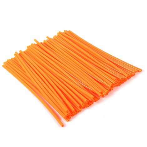 Universelles Motocross-Radspeichenabdeckungsset – 72-teilig, orange