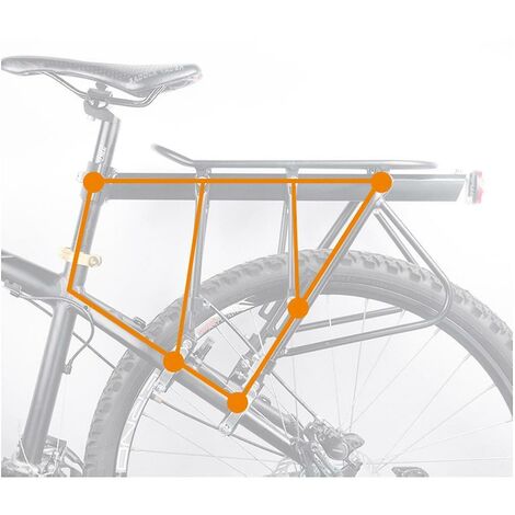 Universelles Mountainbike-Heckregal aus Aluminiumlegierung, Bold-Einzelfahrzeug-Regal, Schnellverschluss-Regal