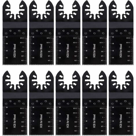 Universelles oszillierendes Sägeblatt, oszillierende Multifunktionswerkzeuge, Schnellspanner, kompatibel mit Bosch Starlock und mehr, 10 Stück