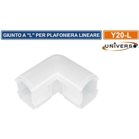 UNIVERSO GIUNTO A L PER CONNESSIONI PLAFONIERE LINEARI RACCORDABILI MOD. YL20-36W-F E YL20-50W-F