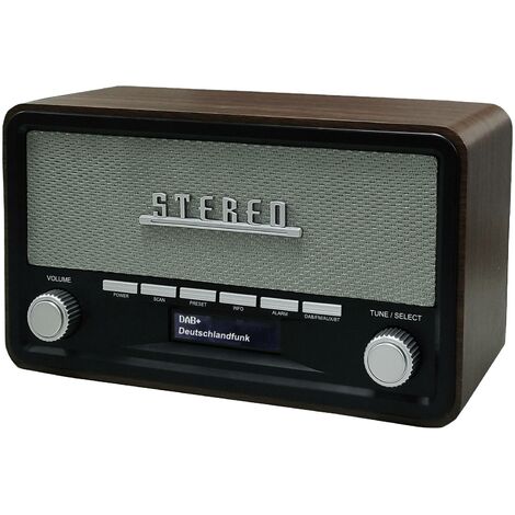 UNIVERSUM DR 350-21 Radio de table DAB+, FM AUX, Bluetooth fonction réveil marron S900072