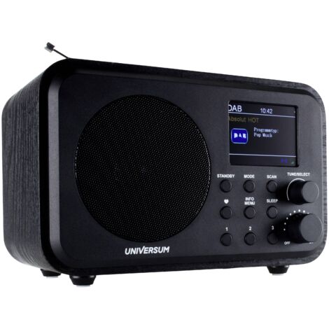 UNIVERSUM Radio DAB+ DR 300-20, batterie, Bluetooth, noir