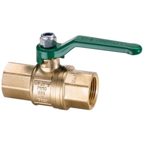 UNIWATER Trinkwasser-Kugelhahn mit Stahlhebel beids .Innengewinde Rp 1/2 Zoll (DN 15), Typ 1449