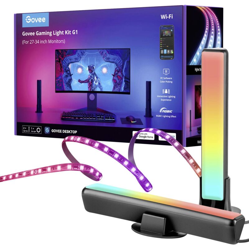 Govee PC Monitor Pro Kit for 27-34 inch Monitor H6608 Set complet réglette à Led 12 V, 100 V, 240 V 1 set Y203573