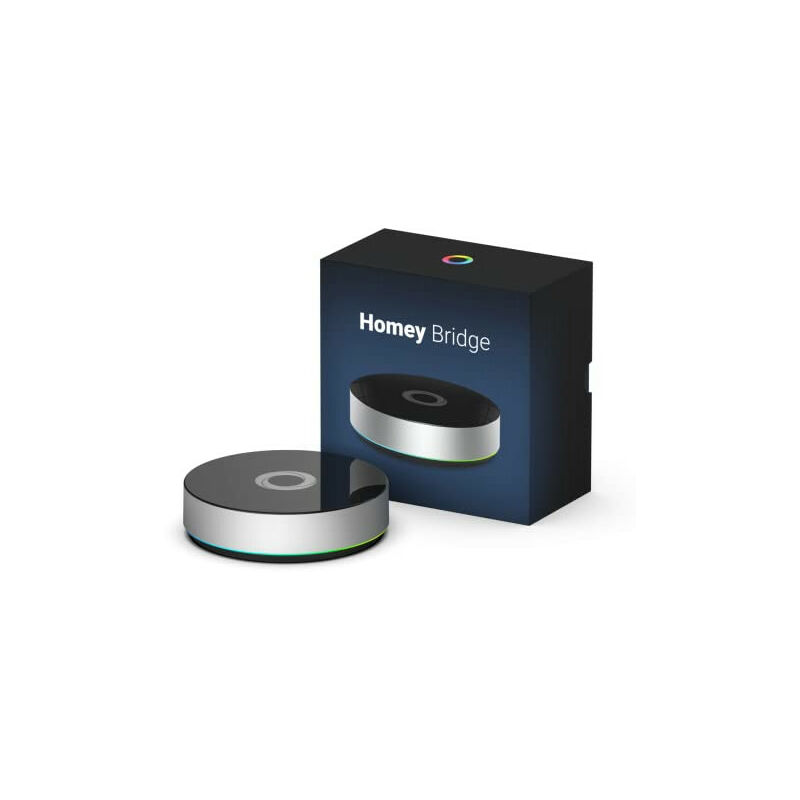 UNKNOWN Homey Bridge Smart Home Hub – Home Automation – Compatible avec Alexa, Google Home, Siri Shortcuts. Caractéristiques Z-Wave Plus, Zigbee,