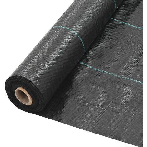 Unkraut- und Wurzelschutzfolie PP 2 x 5 m Schwarz