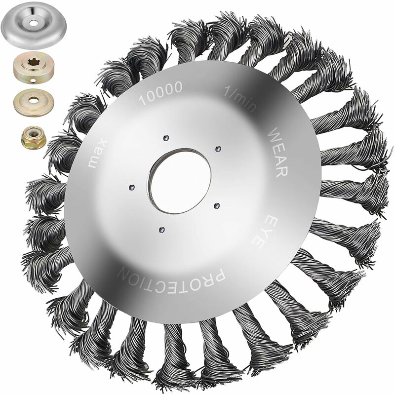 Brosse à désherber, brosse à désherber, brosse à désherber, débroussailleuse, débroussailleuse, brosse métallique, débroussailleuse, brosse ronde,
