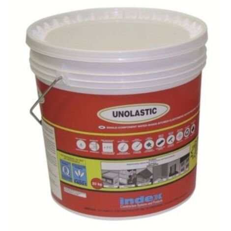 Unolastic guaina liquida impermeabilizzante bituminoso grigio 20 kg - index spa