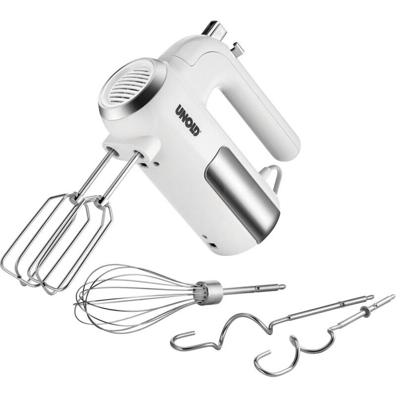 Unold - Handmixer 3 in 1 ,weiß/edelstahl, 450 Watt