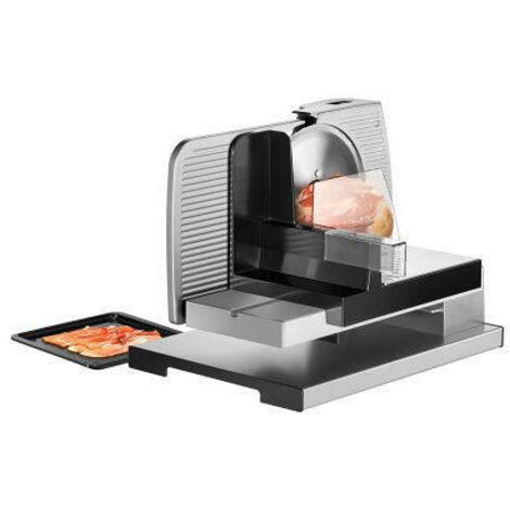 Unold 78826 rebanadora Eléctrico 100 W Negro, Plata Aluminio, Acero inoxidable, Acero