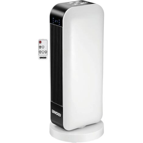 Unold 86430 Termoventilatore in ceramica nero bianco