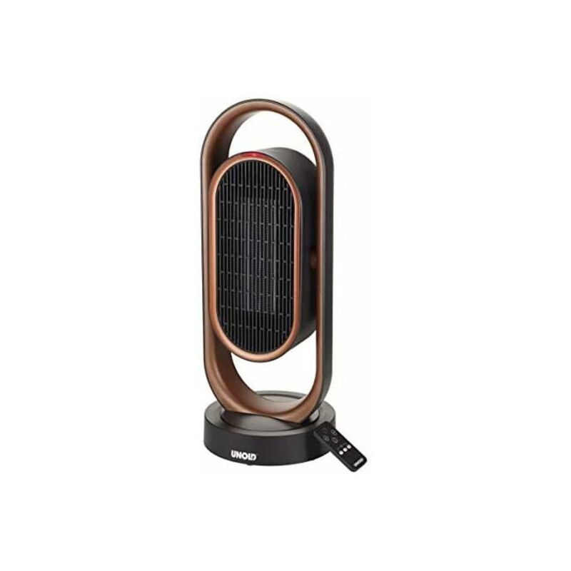 

Unold 86535 86535-Ventilador de Calor (cerámica, 1800 W, oscilación de 80°, ángulo de inclinación de 45°, con protección antivuelco y Mando a