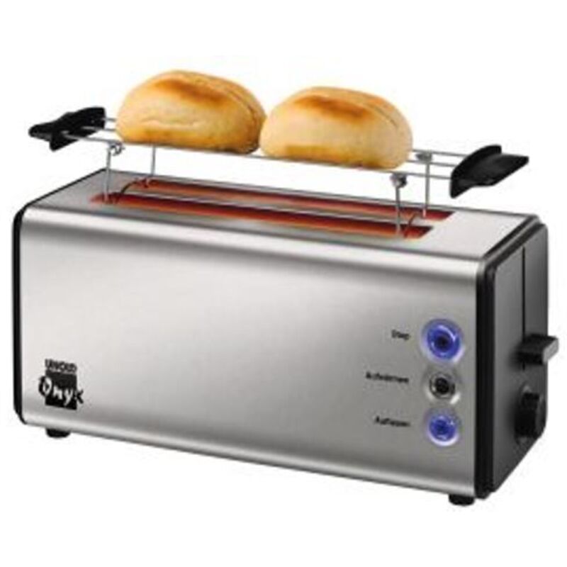 UNOLD 38915 Toaster Onyx Duplex Schwarz-Edelstahl Doppellangschlitz-Toaster Toaster & Sandwichmaker