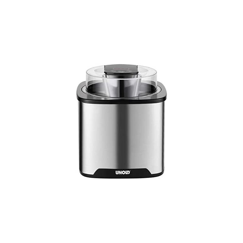 Unold 48855 sorbetière Sorbetière traditionnelle 1,5 L 12 W Noir, Acier inoxydable