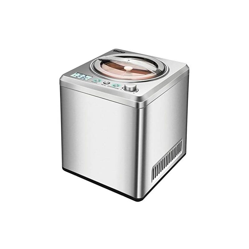 Unold 48872 Machine à glace 2L 180W Machine à glace en acier inoxydable - Machine à glace (Machine à glace, 2 L, 30 min, 1 sinus, 1,35 m, 0 - 35 °C)