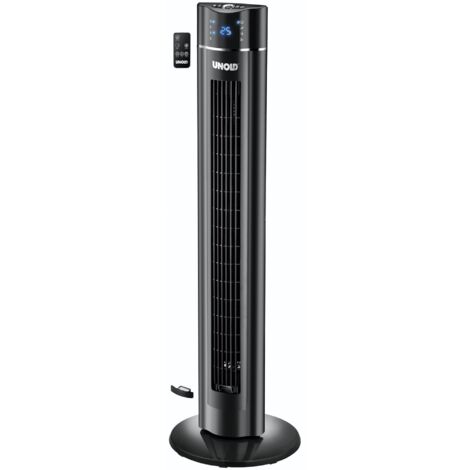 UNOLD VENTILATEUR TOUR SKYLINE, POSSIBILITÉ D'ENCLENCHER OSCILLATION, 3 NIVEAUX, FONCTION MINUTEUR, ARÔME BOX, TÉLÉCOMMANDE, 60