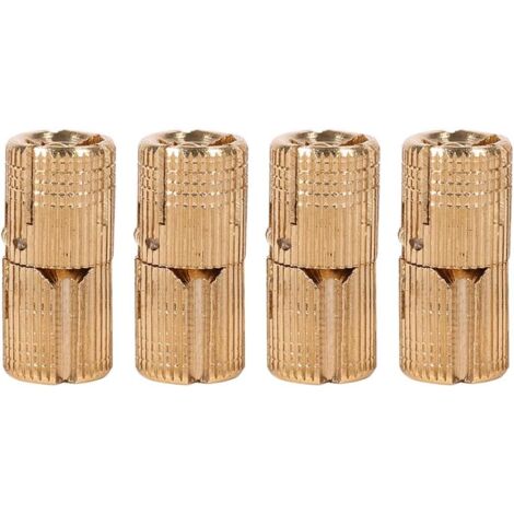 Unsichtbare Scharniere aus reinem Kupfer, 14 mm, für Schmuckschatulle, Geschenkbox, Arbeitsplatten (4 Stück, 14 mm)