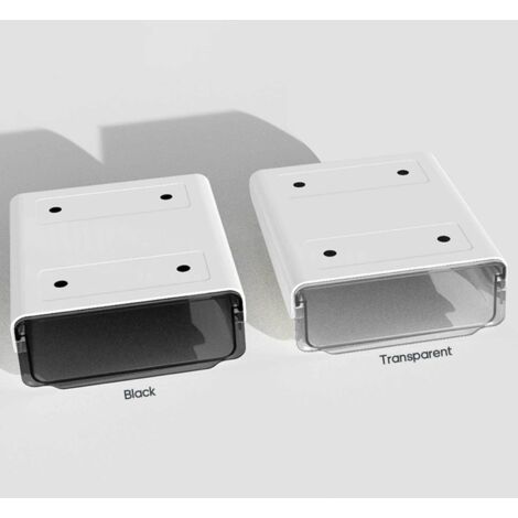 Unsichtbare Schublade für Schreibtischunterlagen: Zweistöckige Schreibtischablage zur Aufbewahrung von Schreibwaren (ABS+PC, Transparent, Schwarz, Weiß, S, L, 2 l Fassungsvermögen, 5 kg Tragkraft)