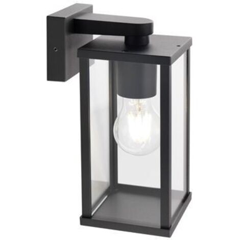 Untere Wandleuchte E27 goldene Linie schwarz