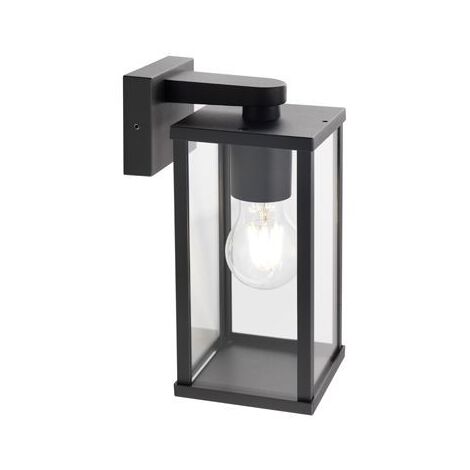 Untere Wandleuchte E27 goldene Linie schwarz