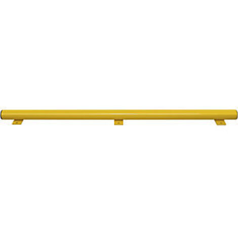 Unterfahrschutz, Hybrid-Geländer, Länge 1750 mm, Höhe 86 mm, gelb kunststoffbeschichtet